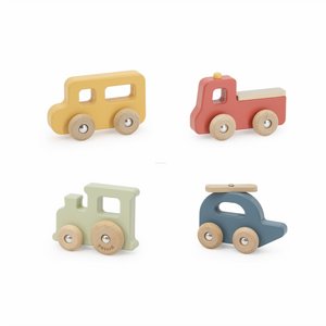 סט 4 כלי רכב מעץ POLAR B סט 4 כלי רכב מעץ POLAR B