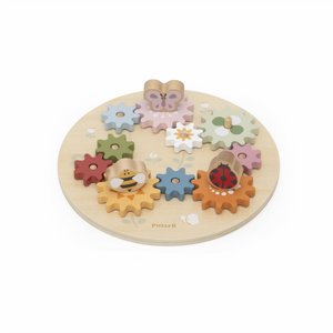 פאזל התאמה גלגלי שיניים מעץ VIGA פאזל התאמה גלגלי שיניים מעץ VIGA