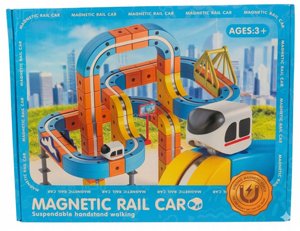 מסלול רכבת מגנטי 162 חלקים Magnetic Rail Car מסלול רכבת מגנטי 162 חלקים Magnetic Rail Car